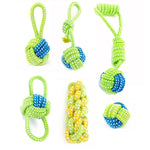 Teeth Cleaning Cotton Rope with Handle Dog Toy
