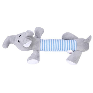 Duck, Elephant, or Pig Chew Toy with Squeaker for Dogs